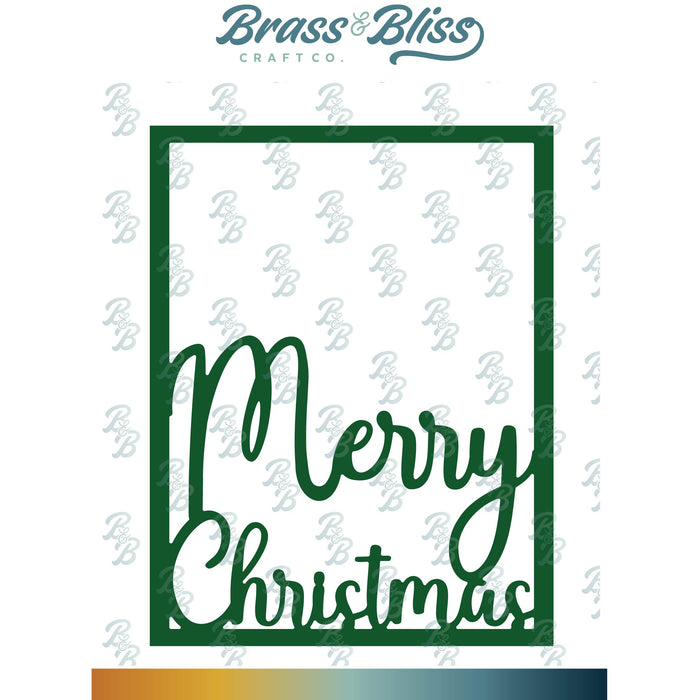 5935-03D Merry Christmas Layer Die