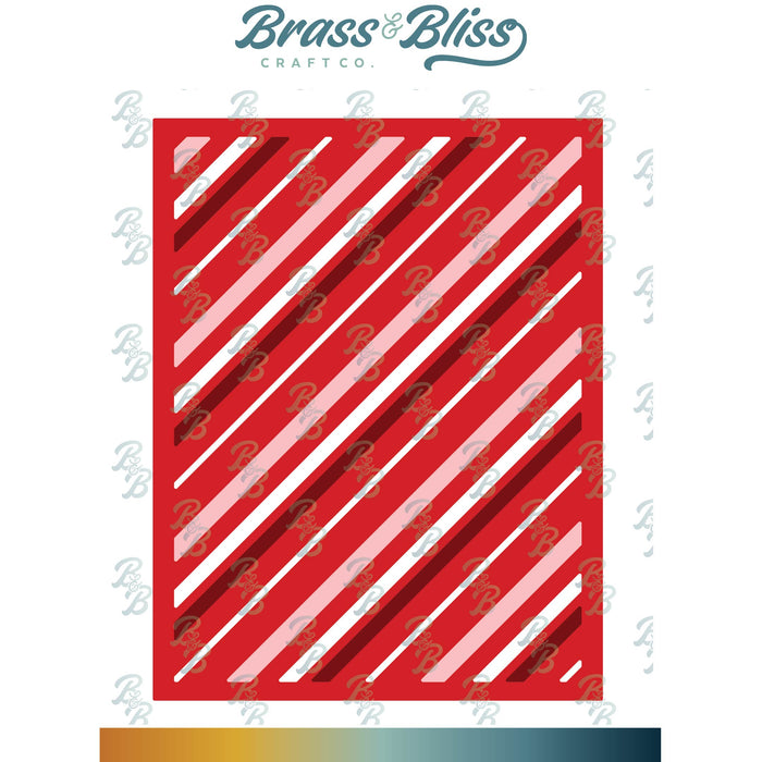 5935-05D Candy Cane Stripe Cover Die
