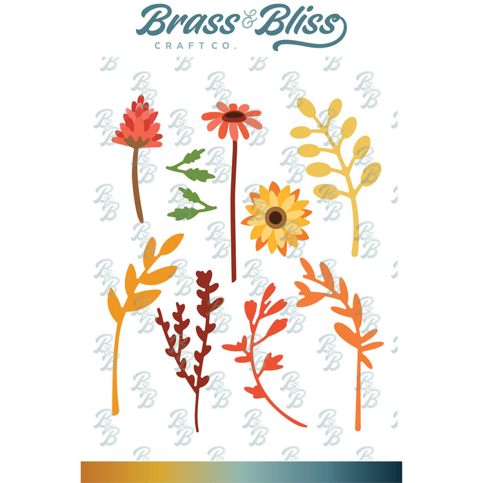 5946-02D Fall Bouquet Die