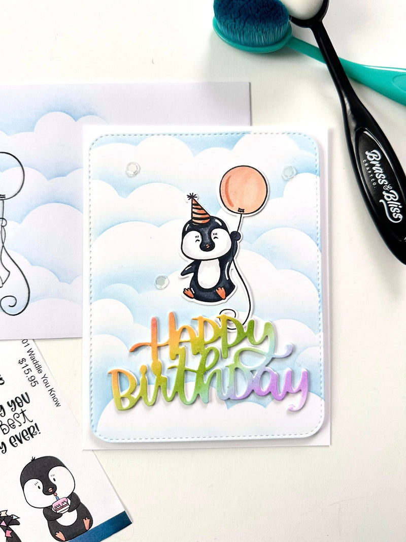 38001 Waddle You Know - 4x6 Stamp set