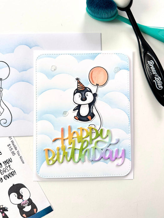 38001 Waddle You Know - 4x6 Stamp set