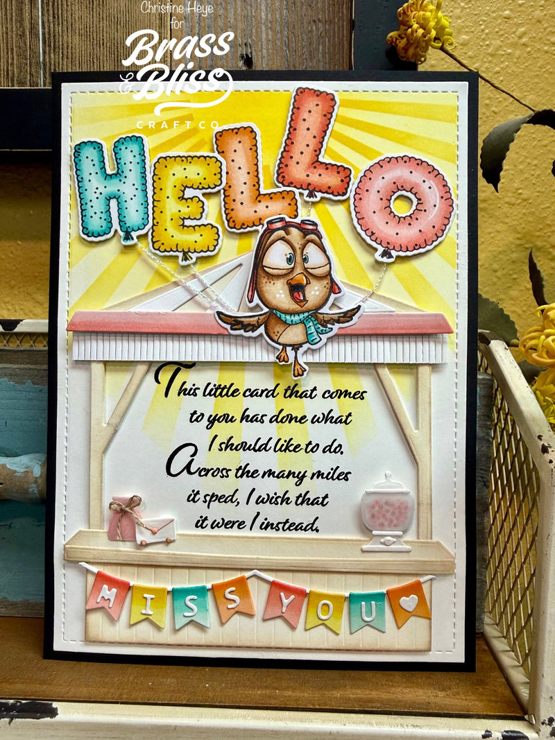 38013 Alphabet Balloons - 6x8 Stamp set