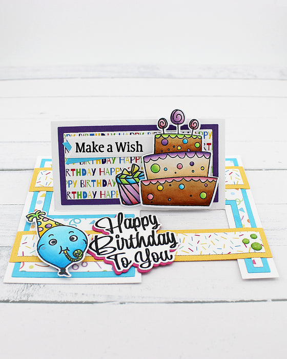 38016 Party Balloons - 5x6 Stamp Set