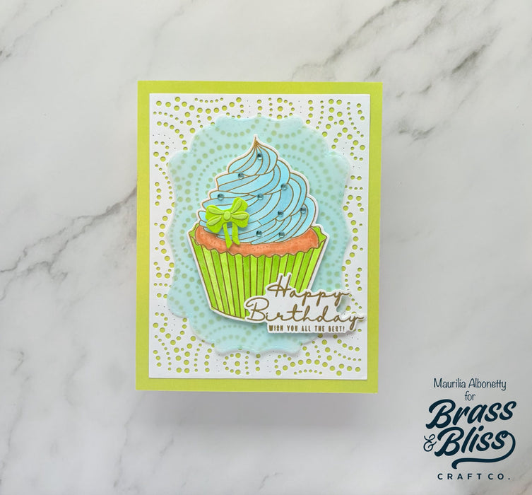 38004 Frosted Wishes - 4x6 Stamp Set