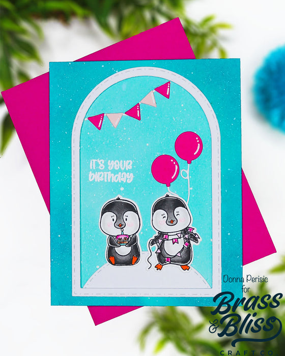 5821-05D Stitch Dot Nested Arch Die