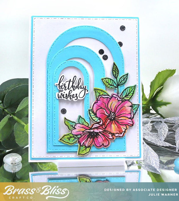 5821-05D Stitch Dot Nested Arch Die