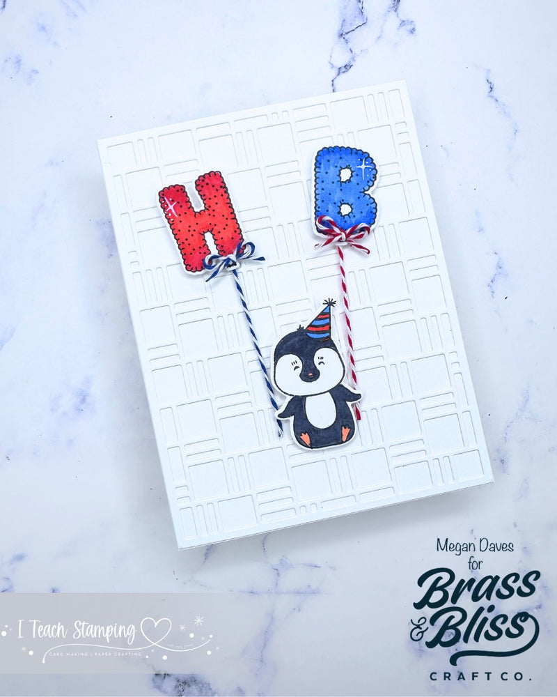 38013 Alphabet Balloons - 6x8 Stamp set