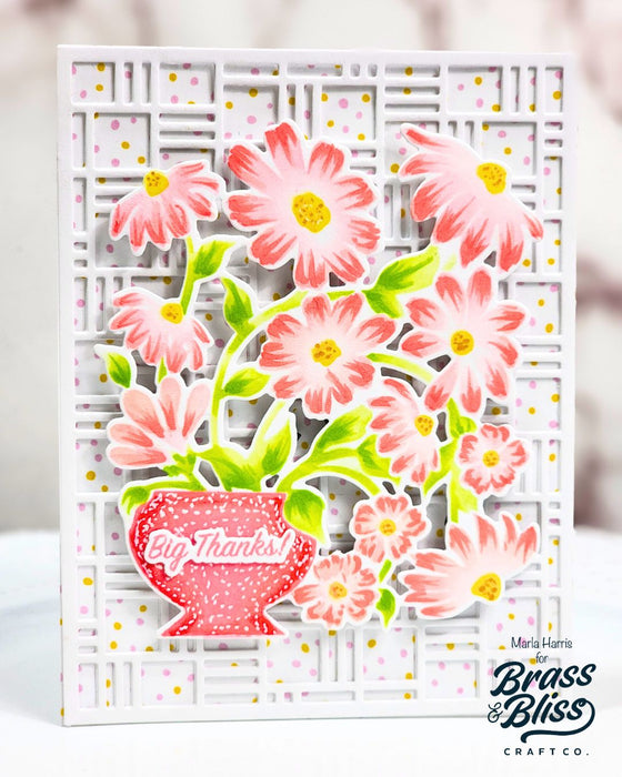 4502 Layered Spring Florals 3 Part Stencil