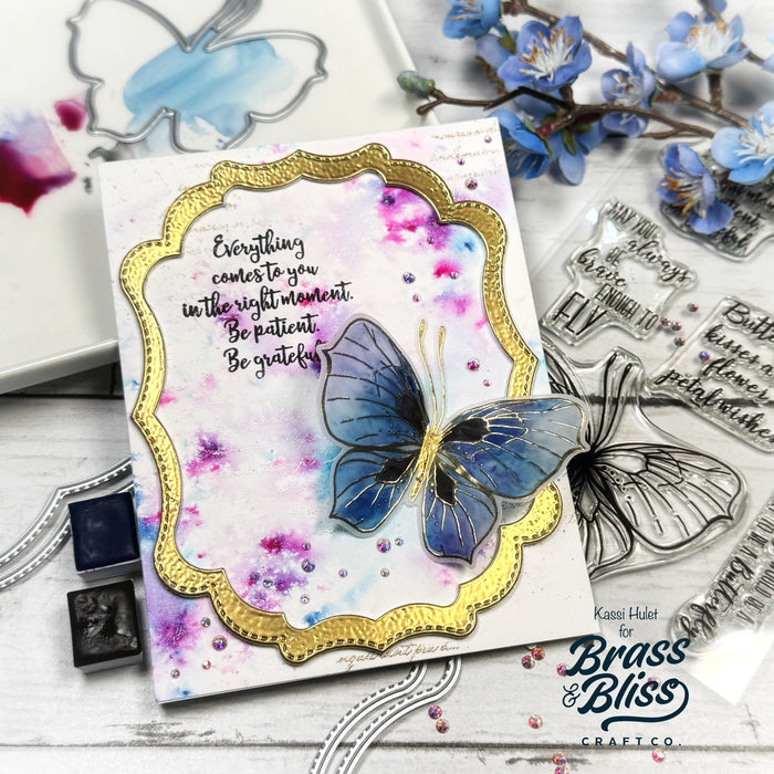 38003 Fluttery Wishes - 4x6 Clear Stamp Set
