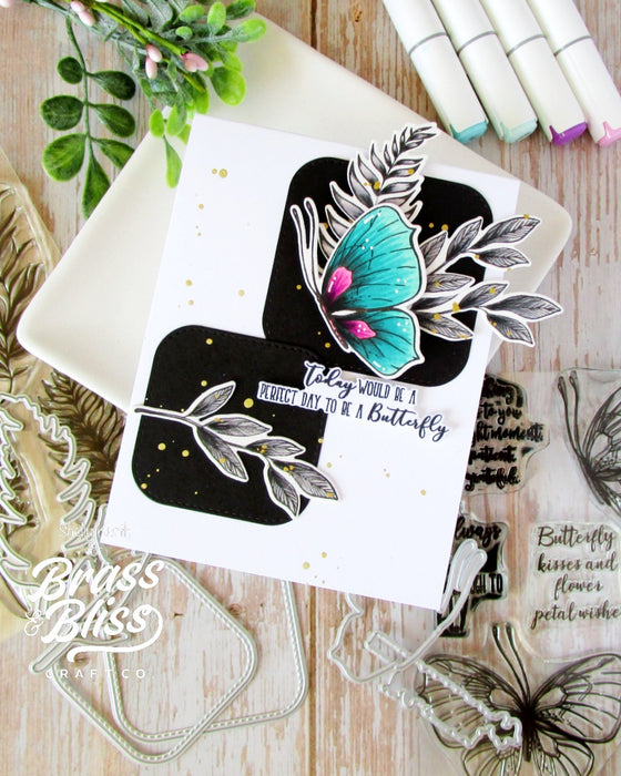 38003 Fluttery Wishes - 4x6 Clear Stamp Set