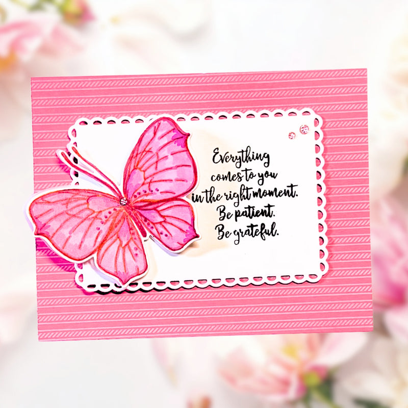 38025 Vertical Ticking Background - 5x6 Clear Stamp