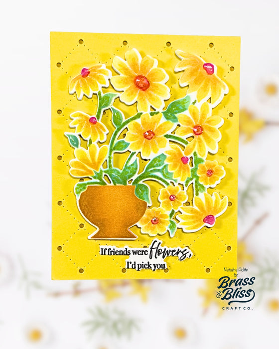 4502 Layered Spring Florals 3 Part Stencil
