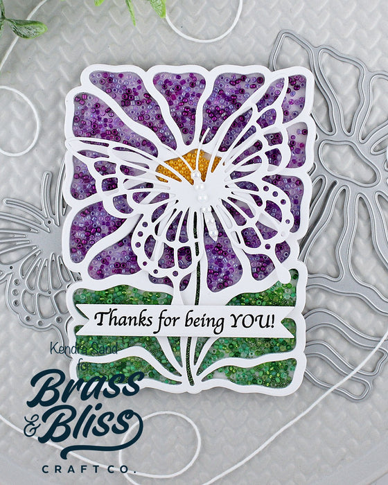 5907-04D Spring Flower w/ Outline Die