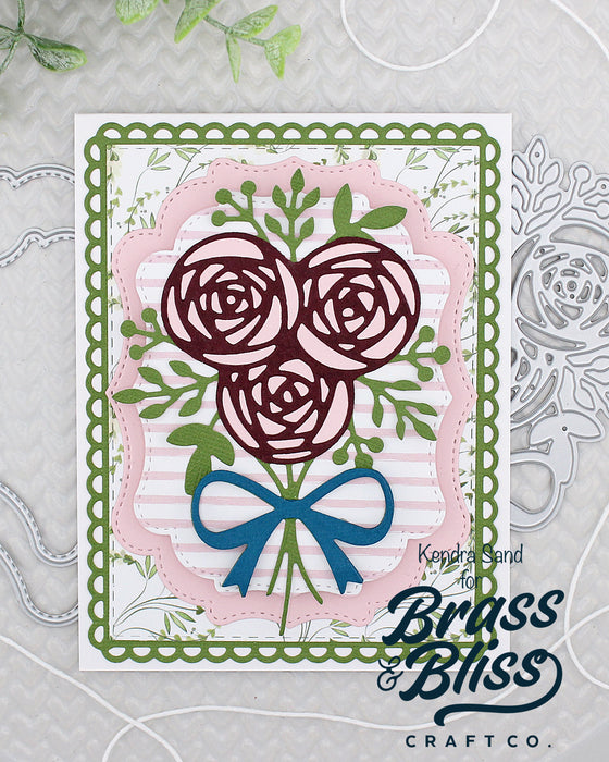 5913-02D Blooming Rose Die