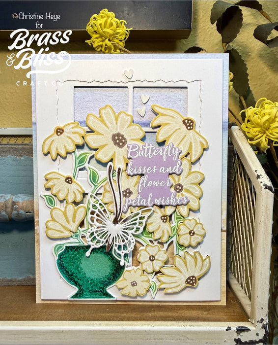 4502 Layered Spring Florals 3 Part Stencil