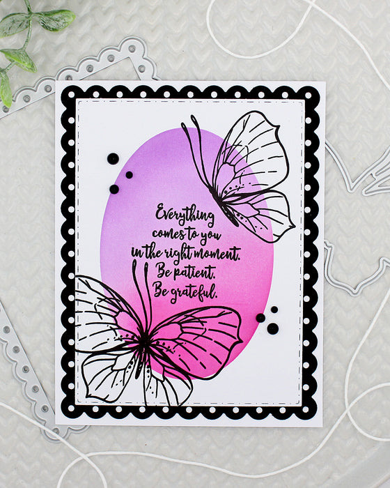38003 Fluttery Wishes - 4x6 Clear Stamp Set