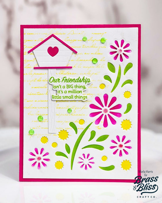 5907-03D Floral Corner Inlay Die