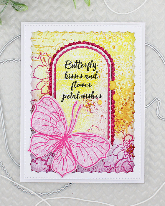 38003 Fluttery Wishes - 4x6 Clear Stamp Set