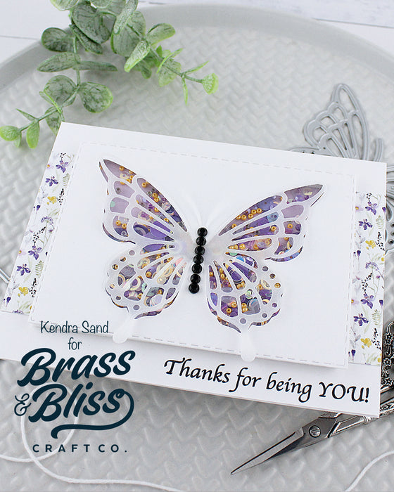 5907-02D Monarch Butterfly Die