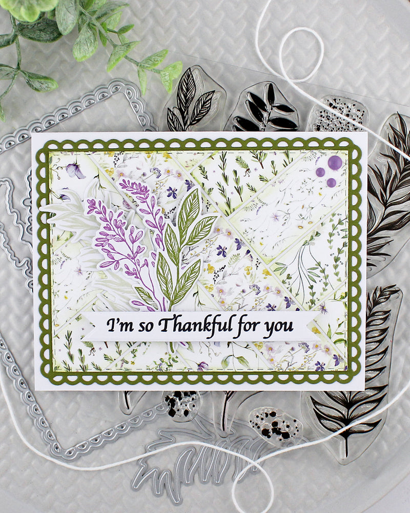 38002-01 Comfort & Thanks - 4x6 Clear Stamp Set