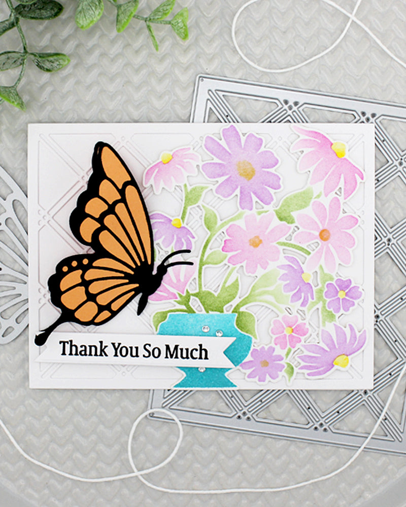 5907-01D Sideview Monarch Butterfly Die