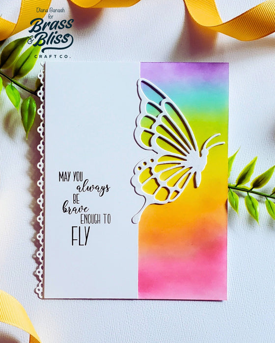 5907-01D Sideview Monarch Butterfly Die
