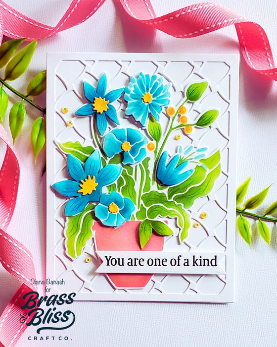 4503 Freshly Picked Florals 3 Part 6x6 Stencil