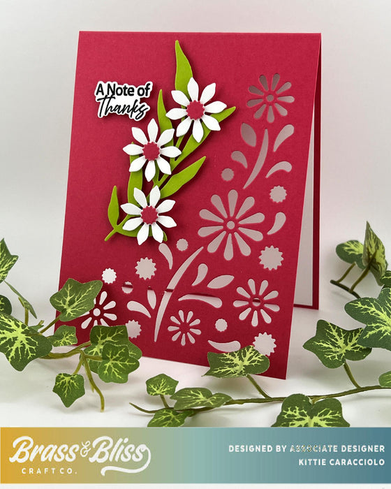 5907-03D Floral Corner Inlay Die