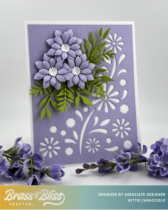 5907-03D Floral Corner Inlay Die