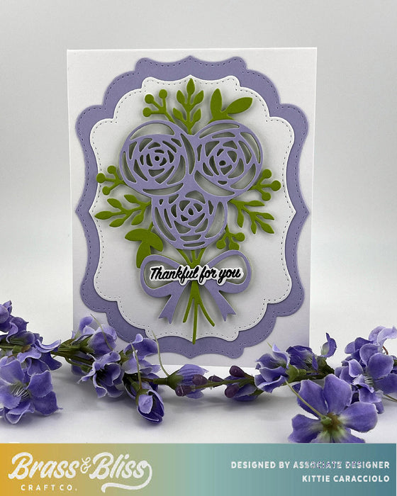 5913-02D Blooming Rose Die