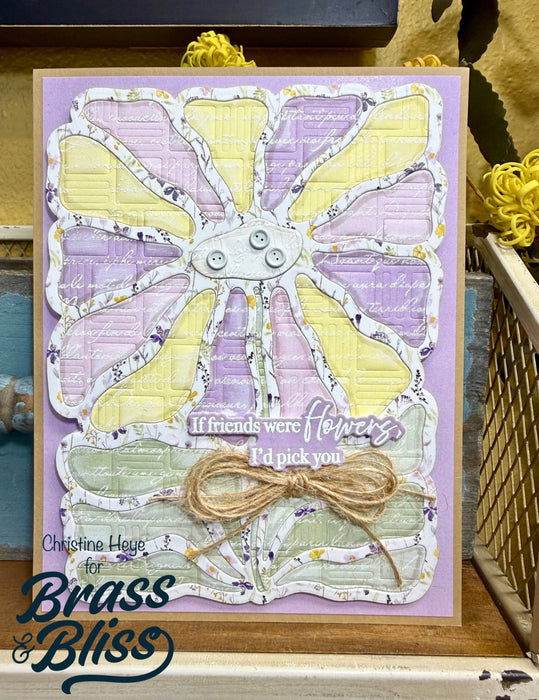 5907-04D Spring Flower w/ Outline Die