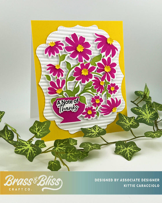 4502 Layered Spring Florals 3 Part Stencil