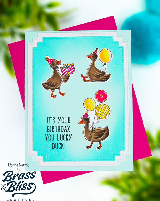 38019 Lucky Duck - 4x6 Clear Stamp Set