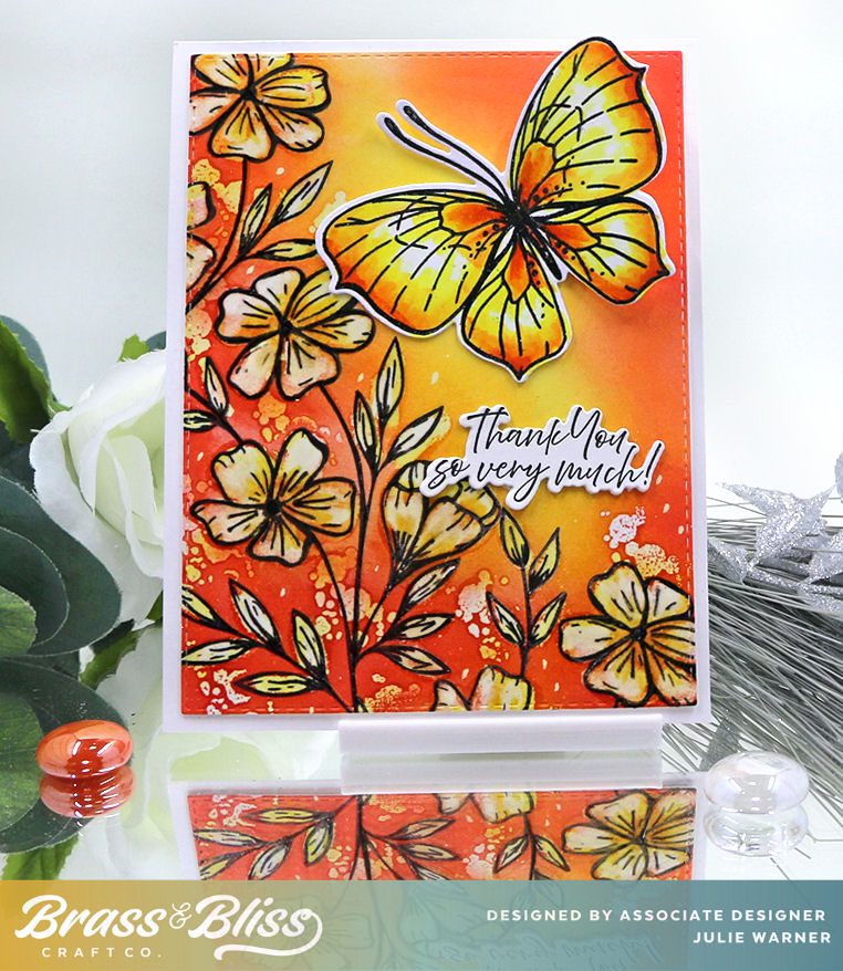 38003 Fluttery Wishes - 4x6 Clear Stamp Set