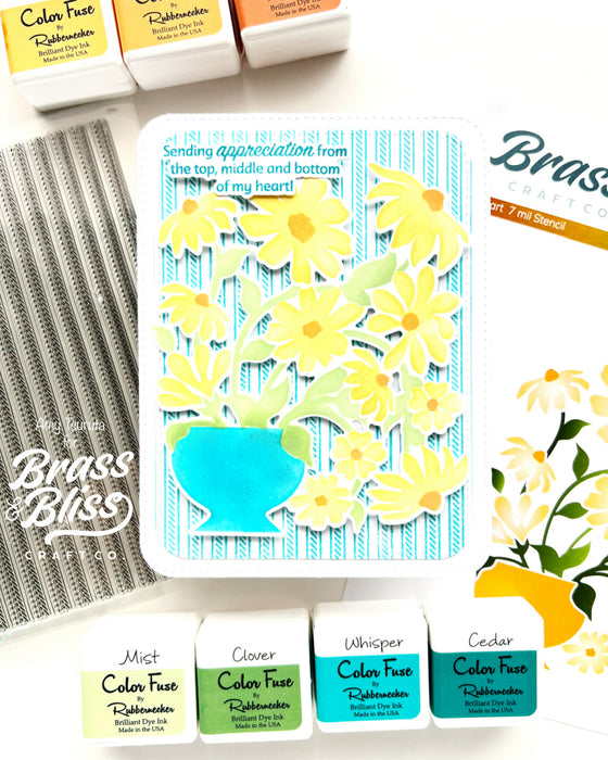 38025 Vertical Ticking Background - 5x6 Clear Stamp