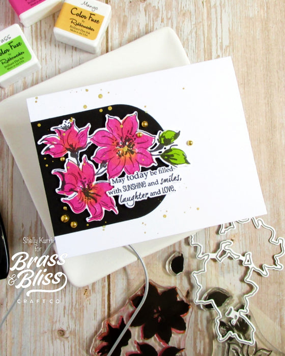 38022 Layered Azaleas - 4x6 Clear Stamp Set