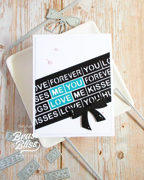 5905-03D Timeless Words in Blocks Die