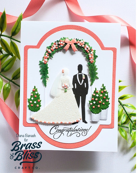 5905-02D Floral Arch Die