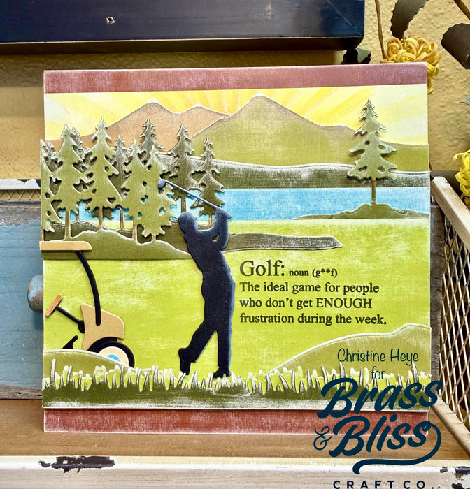 5815-01D Silhouette Golfers Die