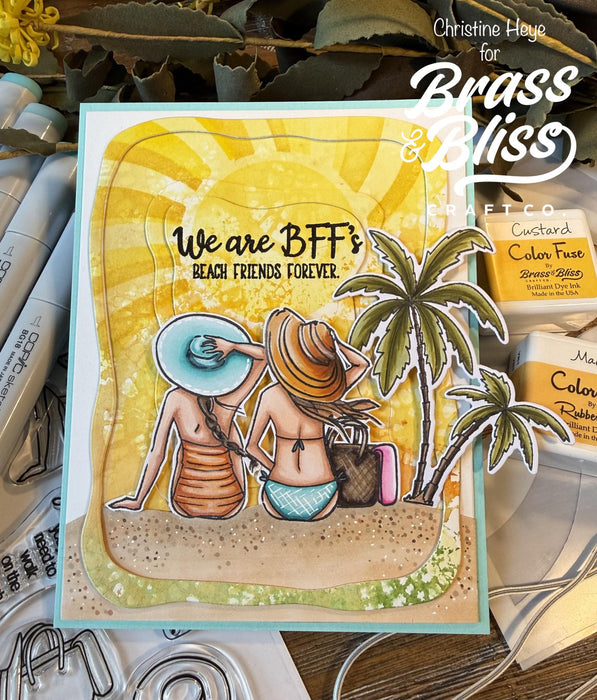 35057 Beach Girls - 4x8 Stamp Set