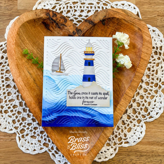 5739D Lighthouse and Sail Boats Die