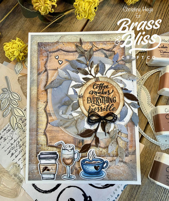 38020 Hug in a Mug - 5x6 Clear Stamp Set