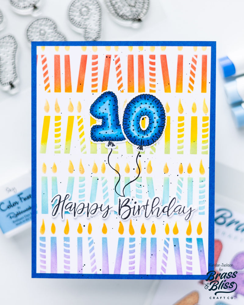 38026 Happy Birthday - 4x8 Clear Stamp Set