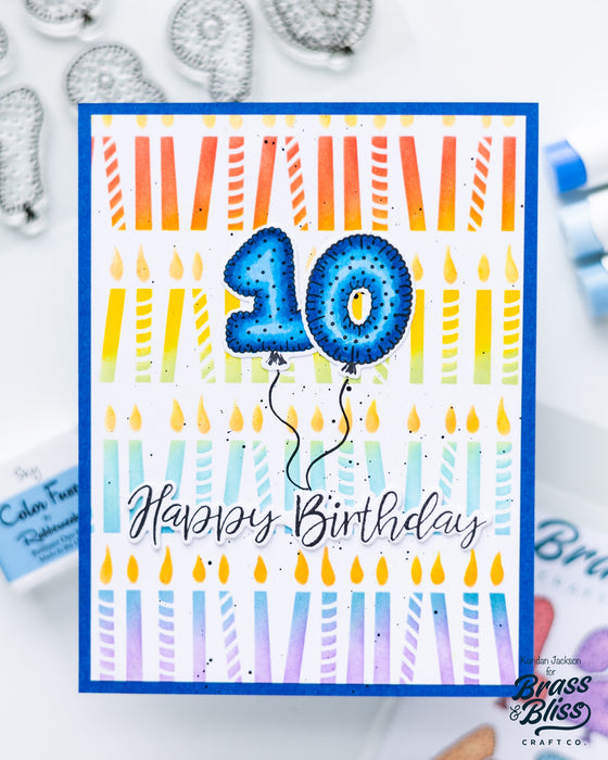 38026 Happy Birthday - 4x8 Clear Stamp Set