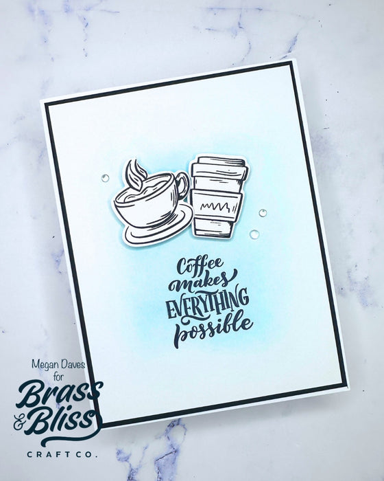 38020 Hug in a Mug - 5x6 Clear Stamp Set