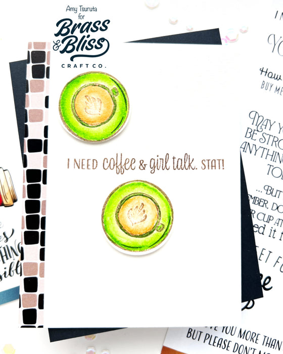 38020 Hug in a Mug - 5x6 Clear Stamp Set