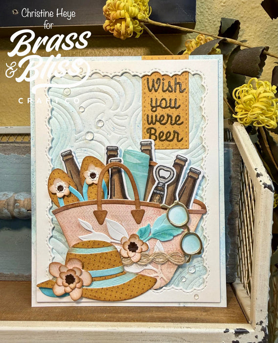 5919-01D Large Beach Bag and Accessories Die
