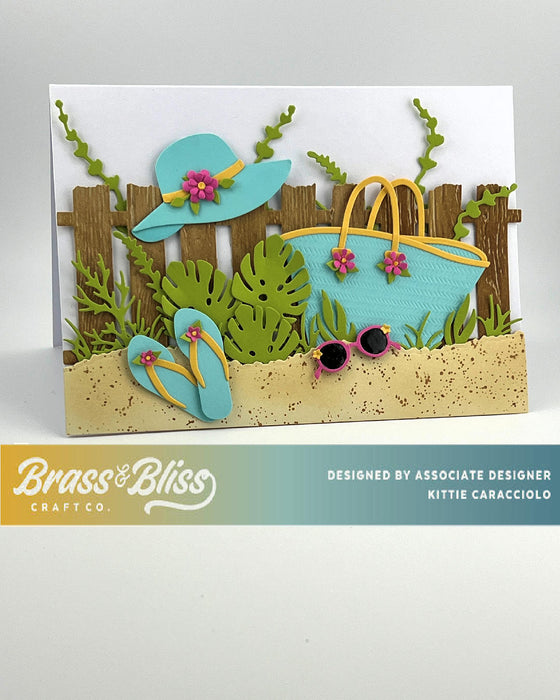 5919-01D Large Beach Bag and Accessories Die