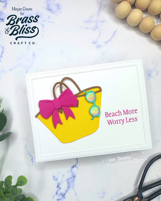 5919-01D Large Beach Bag and Accessories Die