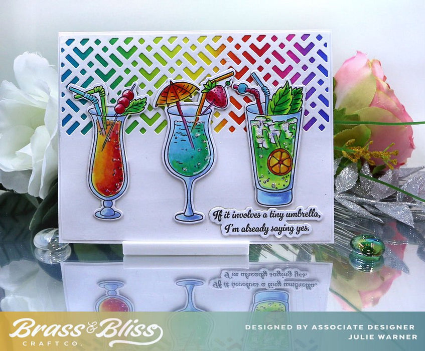 38029 Cocktails & Dreams - 5x6 Clear Stamp Set